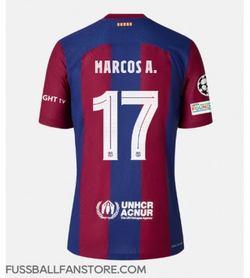Barcelona Marcos Alonso #17 Replik Heimtrikot 2023-24 Kurzarm